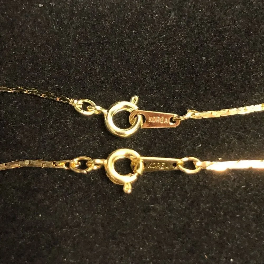 vintage korea gold tone caged pearls spaces snake chain long faux pearls elegant